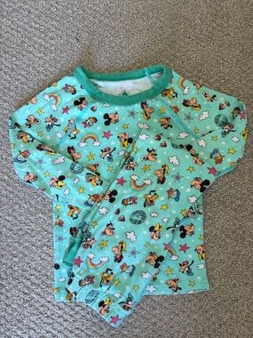 Disney Kids Pajama Set Mickey & Friends Character Print